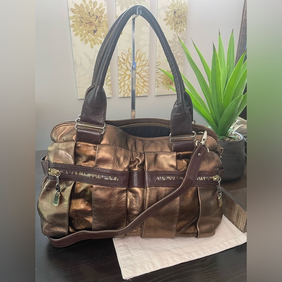 💯 authentic See by Chloe metallic day tripper leather two tone bag - Picture 1 of 16